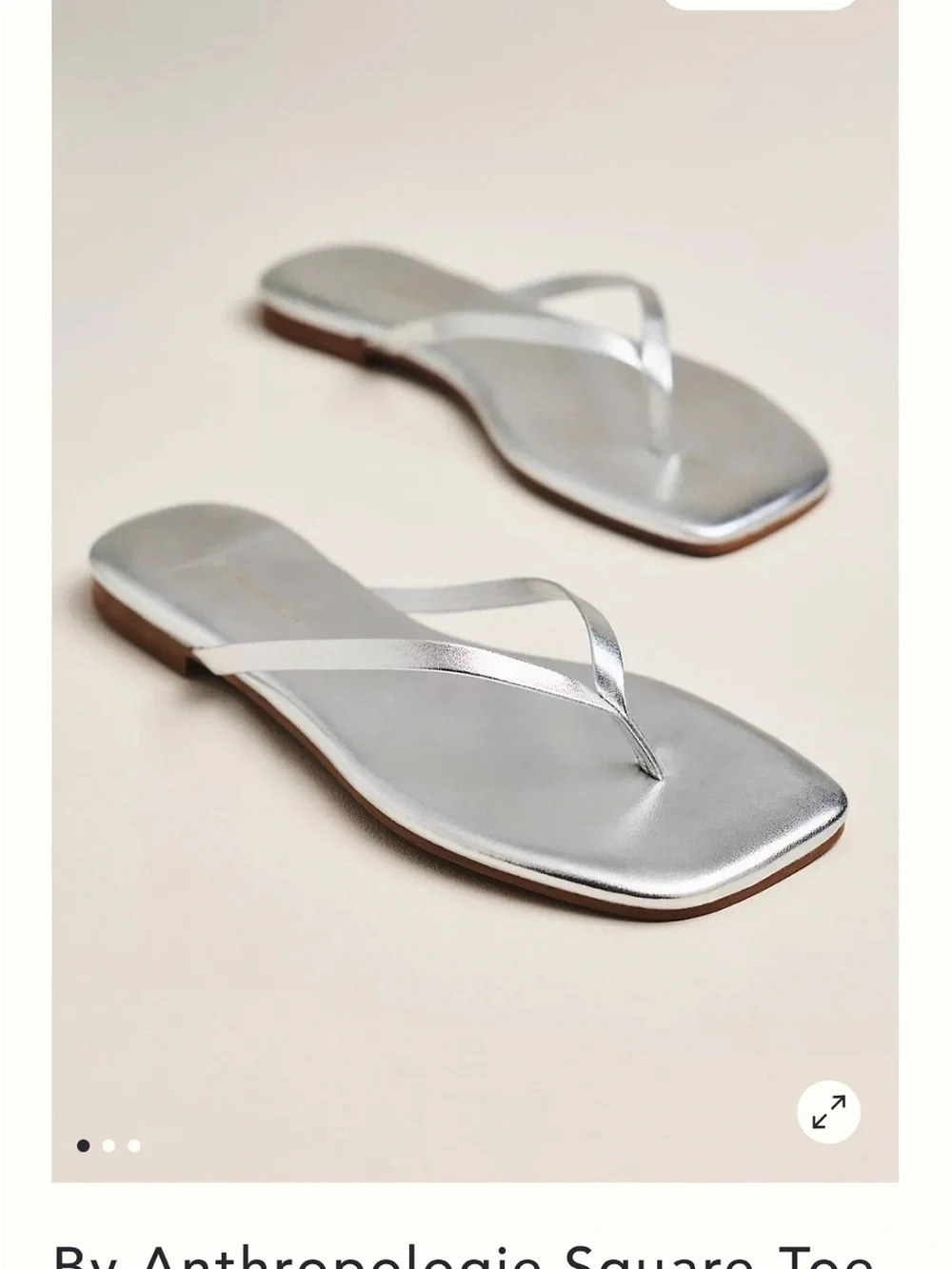 Anthropologie shiny silver